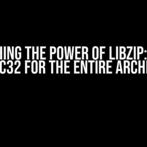 Unleashing the Power of libZip: Get the CRC32 for the entire archive